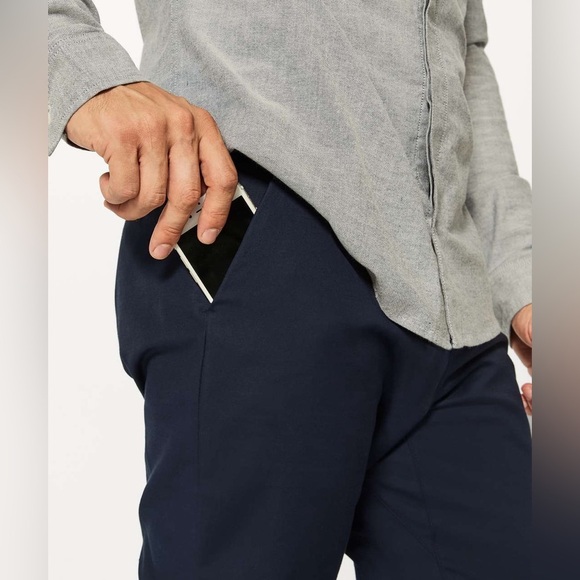 Lululemon Commission Pant Classic *Qwick Chino 34" Nautical Navy Size 36 - Picture 5 of 12